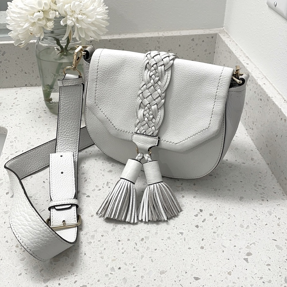 Rebecca Minkoff Isobel saddle bag crossbody white